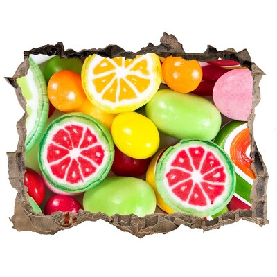 Autocollant à effet 3d trou paradis sucré