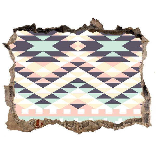 Sticker trou dans le mur Géométrie dans le trou