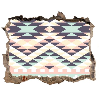 Sticker trou dans le mur Géométrie dans le trou