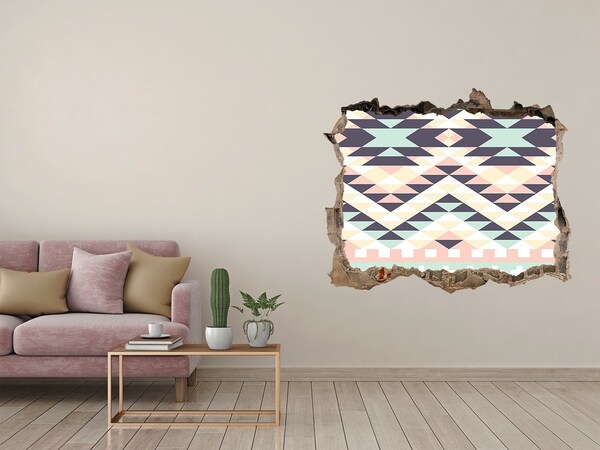 Sticker trou dans le mur Géométrie dans le trou