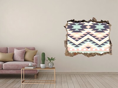 Sticker trou dans le mur Géométrie dans le trou