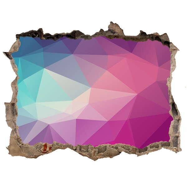 Sticker mural effet trou Géométrie dans le trou