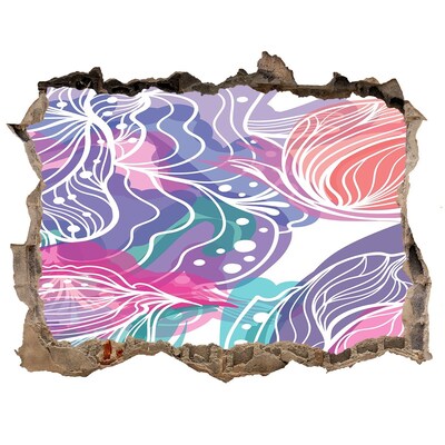 Autocollant à effet 3d trou Motifs floraux Hole in the Wall