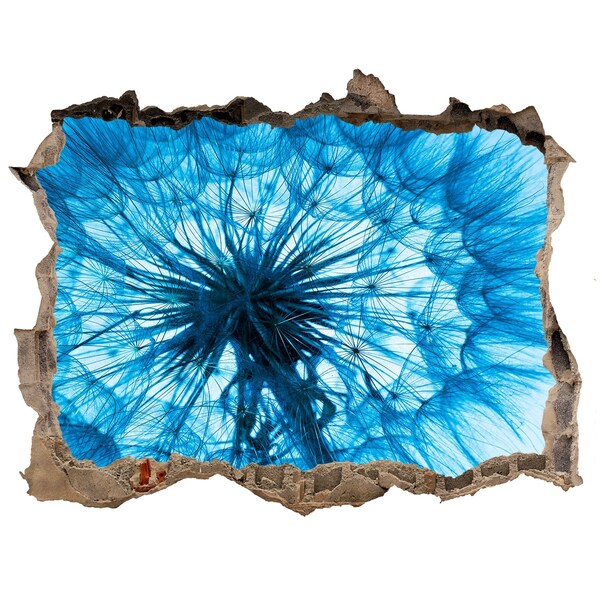 Sticker trou dans le mur Le monde sous-marin en tons bleus