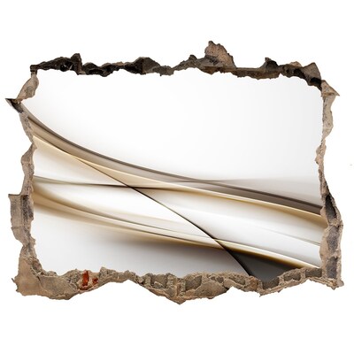 Autocollant à effet 3d trou espace abstrait derrière le mur