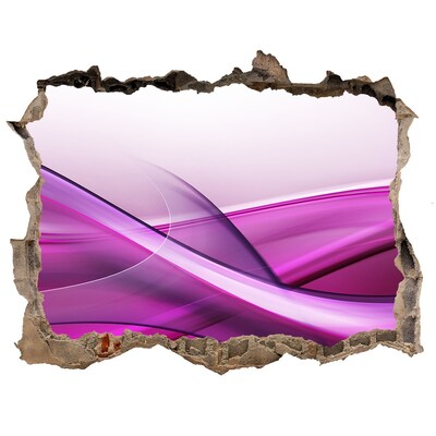Sticker trou dans le mur Une vague aux nuances de violet