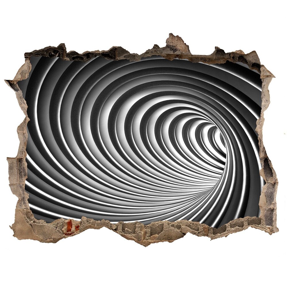 Autocollant à effet 3d trou Vortex abstraction pierre