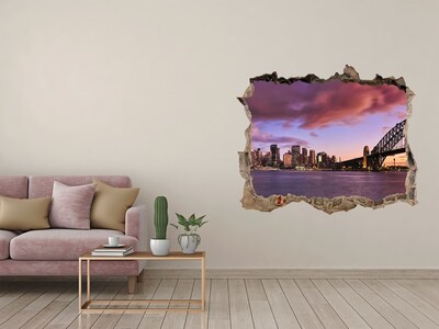 Autocollant mural trou Vue de Sydney