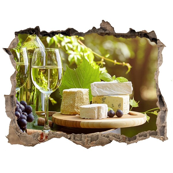 Sticker trou dans le mur Plaisirs fromagers au soleil