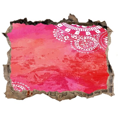 Sticker mural effet trou trou coloré dans le mur