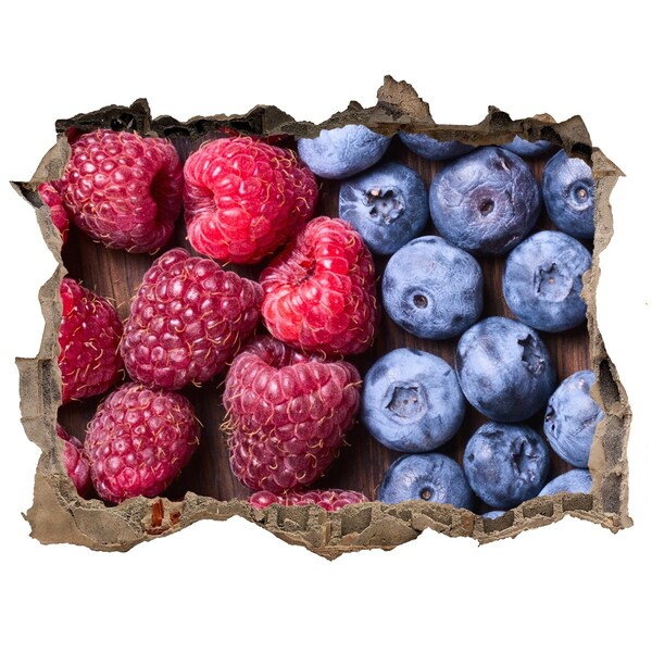 Sticker mural effet trou Trou fruité dans le mur