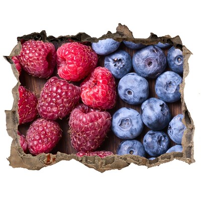 Sticker mural effet trou Trou fruité dans le mur