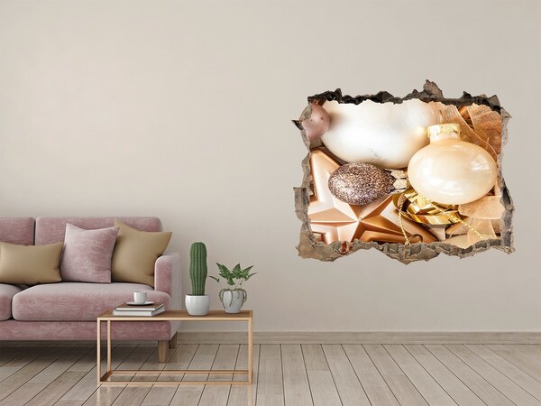 Sticker trou dans le mur Décorations de Noël Hole in the Wall