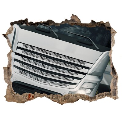 Sticker trou dans le mur Mur détruit par un camion