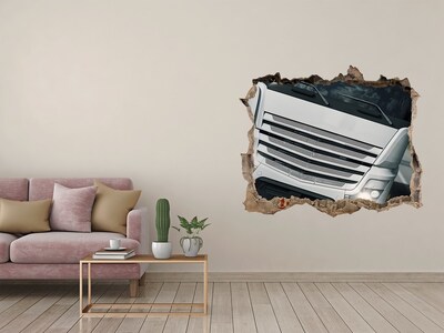 Sticker trou dans le mur Mur détruit par un camion