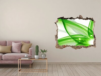 Sticker mural effet trou Abstraction pierre