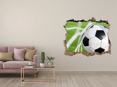 Sticker trou dans le mur Un but au football