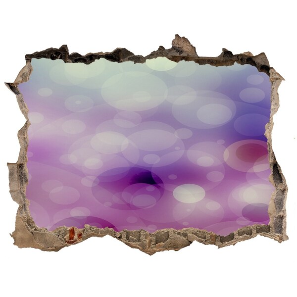 Autocollant mural trou trou coloré dans le mur