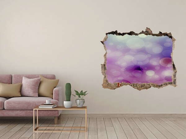 Autocollant mural trou trou coloré dans le mur