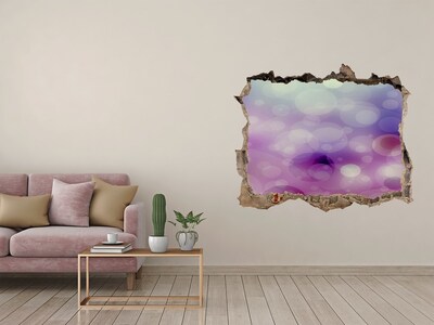 Autocollant mural trou trou coloré dans le mur