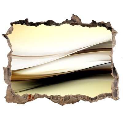 Sticker trou dans le mur Paysage abstrait dans un trou dans le mur