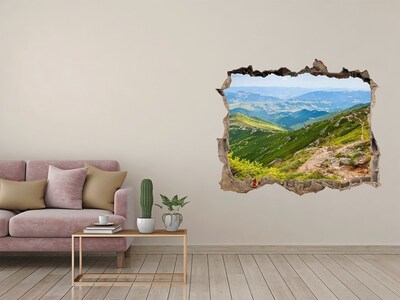 Autocollant mural trou Paysage de montagne avec un chemin