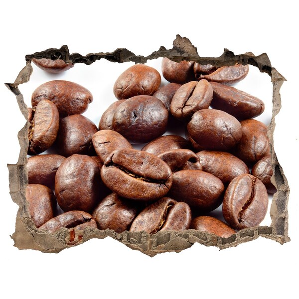 Autocollant mural trou Du café dans un mur en ruine