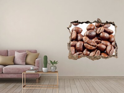 Autocollant mural trou Du café dans un mur en ruine