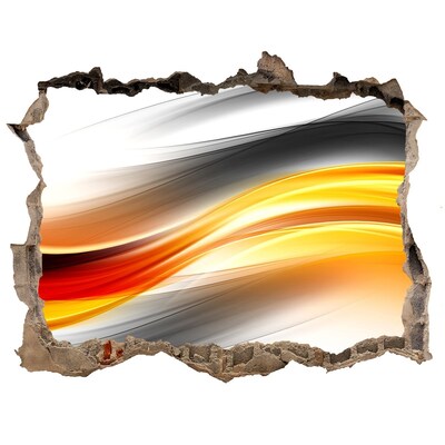 Autocollant à effet 3d trou Une explosion de couleurs dans le béton