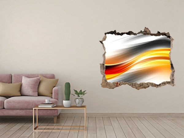 Autocollant à effet 3d trou Une explosion de couleurs dans le béton