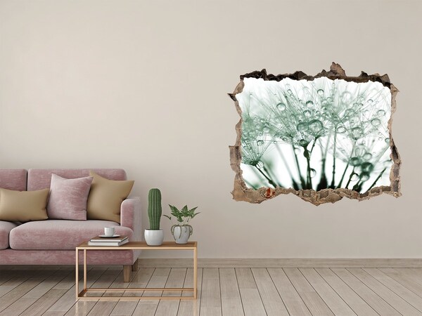 Autocollant mural trou Un rêve floral derrière le mur