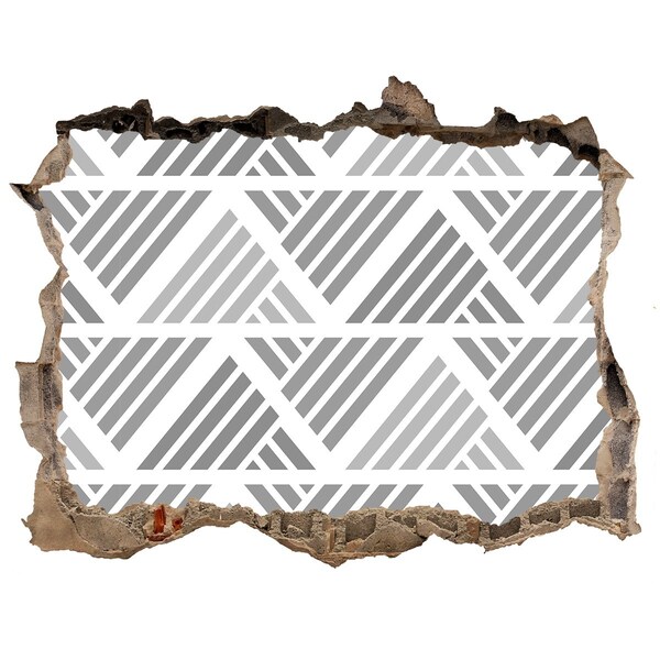 Sticker trou dans le mur Géométrie en béton