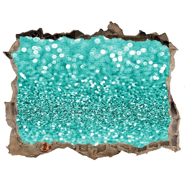 Autocollant mural trou De l'eau gazeuse dans un trou dans le mur