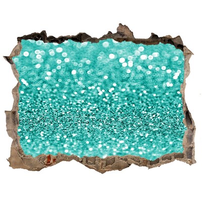 Autocollant mural trou De l'eau gazeuse dans un trou dans le mur