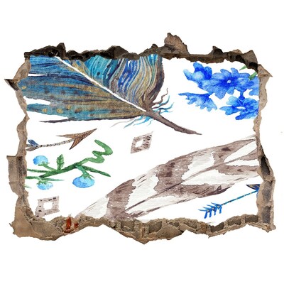 Autocollant à effet 3d trou Une oasis mystérieuse dans la jungle