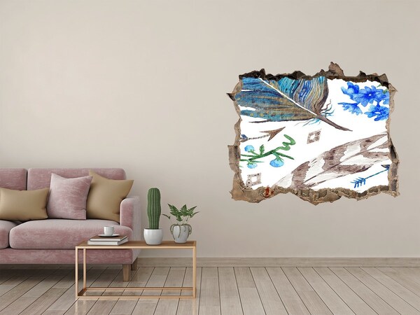 Autocollant à effet 3d trou Une oasis mystérieuse dans la jungle