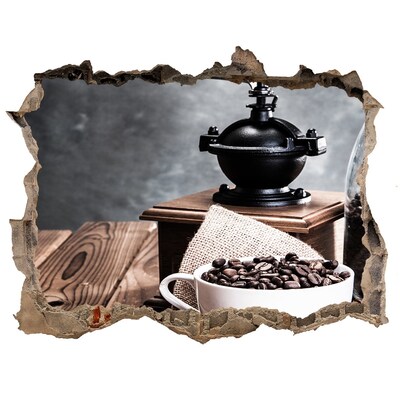 Autocollant mural trou Coin café vintage