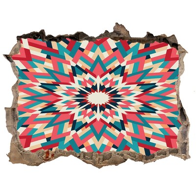 Sticker trou dans le mur Géométrie dans le trou