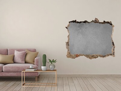 Autocollant à effet 3d trou Mur fissuré laissant apparaître le béton