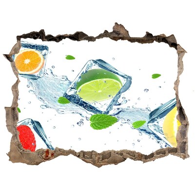 Sticker trou dans le mur Un cocktail rafraîchissant dans un cadre estival