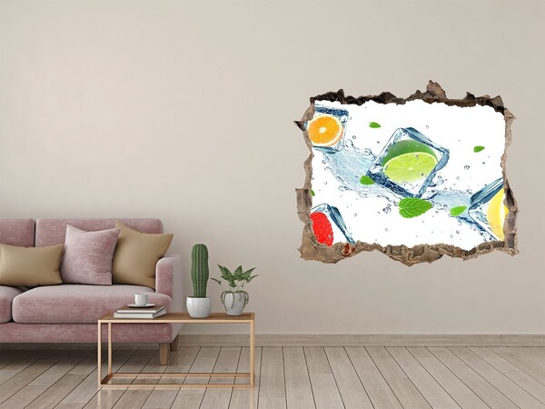 Sticker trou dans le mur Un cocktail rafraîchissant dans un cadre estival