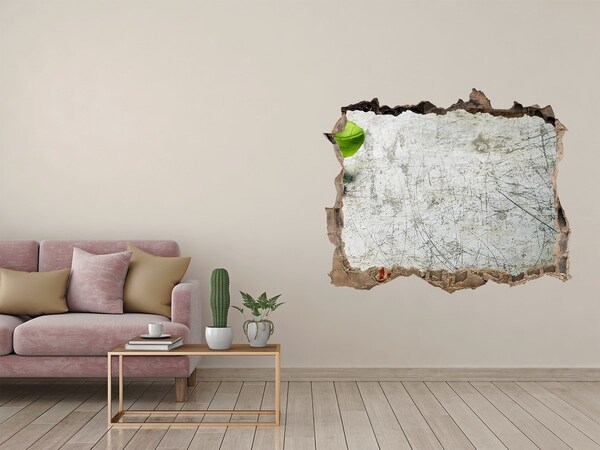 Autocollant mural trou Un mur en ruine avec vue sur le ciel