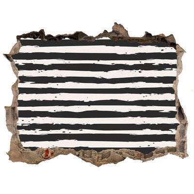 Autocollant mural trou Mur en ruine avec des rayures