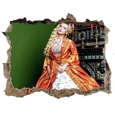 Autocollant à effet 3d trou Un bal royal dans un intérieur historique