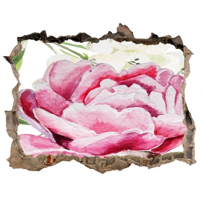 Autocollant mural trou Paysage floral de Hole in the Wall