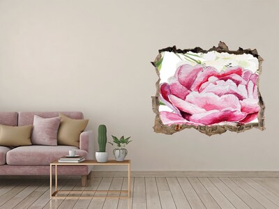 Autocollant mural trou Paysage floral de Hole in the Wall