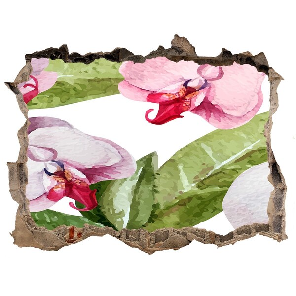 Autocollant mural trou Un paradis floral derrière les murs