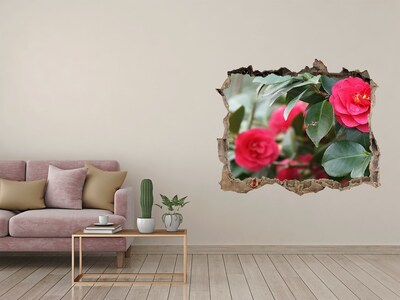 Autocollant à effet 3d trou Jardin de fleurs en béton