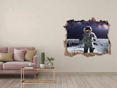 Autocollant mural trou Astronaute sur la Lune
