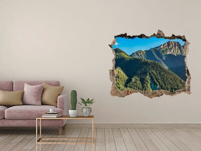 Autocollant mural trou Paysage montagneux avec une vallée